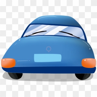 Cartoon Blue Car Vehicle Png And Psd - Psd, Transparent Png