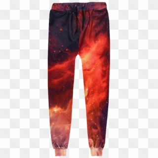 Red Nebula Joggers - Galaxy Pants, HD Png Download