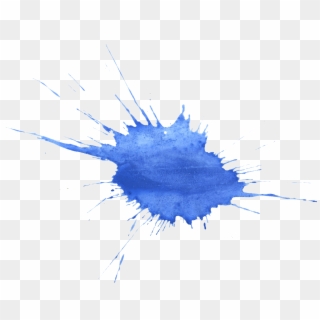 20 Blue Watercolor Splatter Png Transparent - Blue Watercolor Splatter Png, Png Download