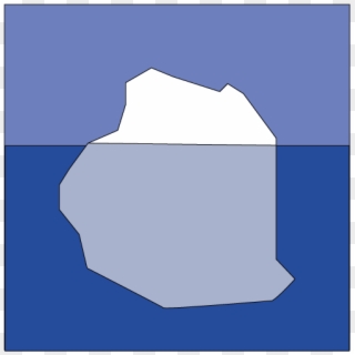 Iceberg Clipart - Cultural Iceberg Stencil, HD Png Download