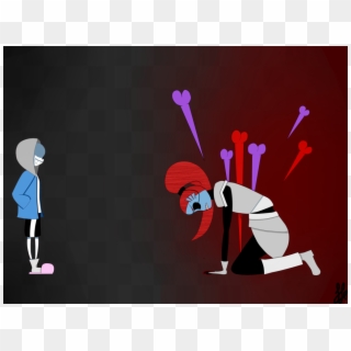 Dust Vs Undyne - Dusttale Sans Vs Undyne, HD Png Download