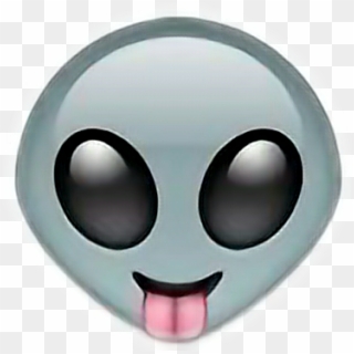 #emoji #alien #linguaccia #lingua #smile #alieno #whatsaap - Sad Alien Emoji, HD Png Download