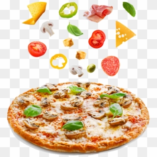 Food Take-out Cutter Fast Pizza Free Transparent Image - Falling Pepperoni, HD Png Download