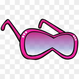 Pink Diva Shades Clothing Icon Id - Club Penguin Pink Sunglasses, HD Png Download