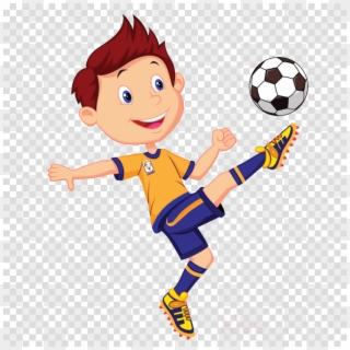 Download Playing Football With Friends Clipart Football - Soccer Player Png Clipart, Transparent Png