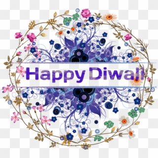 Happy Diwali Transparent Image - Flower Border Circle Png, Png Download