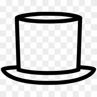 Top Hat, Hat, Clothing, Black And White, Line Png Image - Top Hat, Transparent Png