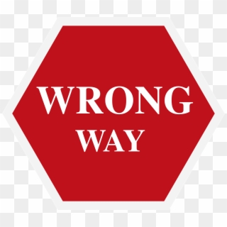 Graphics Symbol Wrong Way Sign Png Image - Sign, Transparent Png