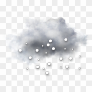Cloud Clipart Snowing - Snowing Cloud Png, Transparent Png