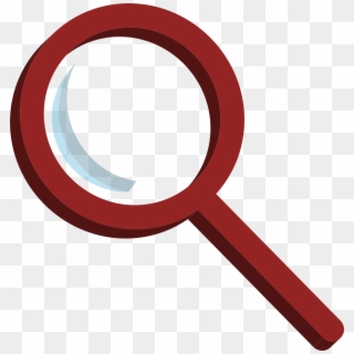Magnifier Glass Icon Nero Png Image - Magnifying Glass Vector Red, Transparent Png