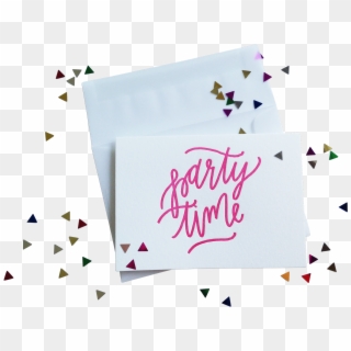 Confetti Party Time - Greeting Card, HD Png Download