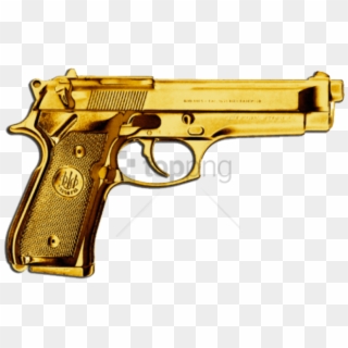 Free Png Gold Gun Png Png Images Transparent - Gold Gun, Png Download