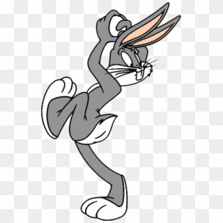 Bugs Bunny Gets Ready To Pitch A White Ball Without - Bug Bunny Gif Png, Transparent Png