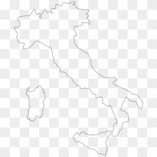 Italy Map Country Geography Png Image - Italy Map White Png, Transparent Png