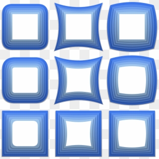 Frame Blue Border Isolated Png Image - กรอบ สี่เหลี่ยม สี ฟ้า, Transparent Png