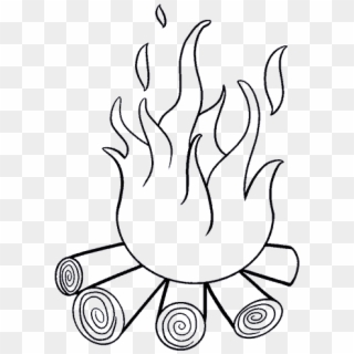 Fire Clipart Easy - Draw A Picture Of Fire, HD Png Download