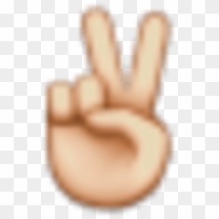 The Actual Title Of This Emoji Is A “victory Hand - Peace Emoji Png Transparent, Png Download