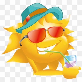 Straw Sun Hat Hd Image Free Png Clipart - Smiley With Sun Hat, Transparent Png