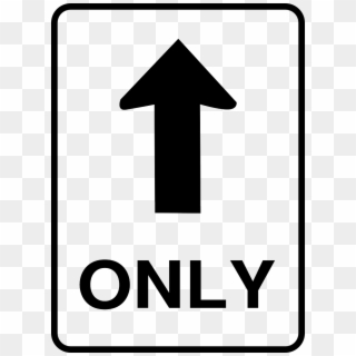 Road Sign,roadsign,one Way - Only Straight Road Sign, HD Png Download