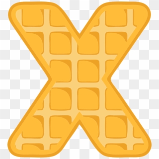 X Alphabet Waffle - X Waffle, HD Png Download