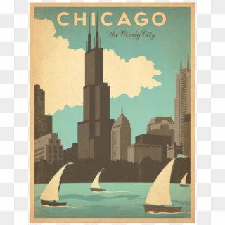 Awg Visit Chicago, Chicago Art, Chicago Poster, Chicago - Chicago Anderson Design Group, HD Png Download