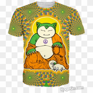 Buddha Snorlax T-shirt *ready To Ship*, HD Png Download