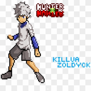 Killua - Hunter X Hunter Gon Pixel Art, HD Png Download