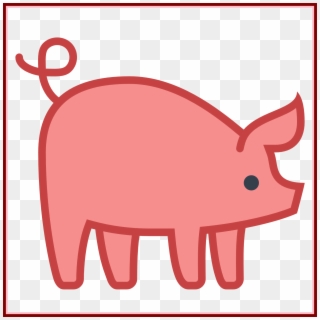 Unbelievable Ingenious Clip Art Pig Face With Mud Clipart - Clip Art Blue Pig, HD Png Download