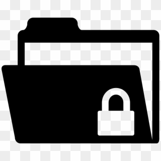 Locked Folder Svg - Locked File Icon Png, Transparent Png