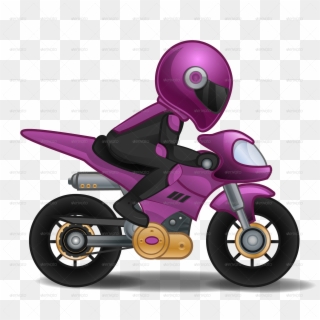 Cartoon Motorcycle Transparent Background, HD Png Download