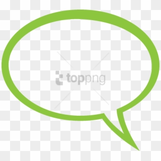 Free Png Iphone Chat Bubble Png Png Image With Transparent - Green Speech Bubble Outline, Png Download