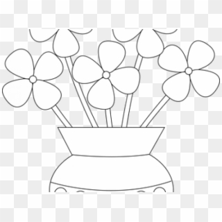 Flower Outline Cliparts - Flower Outline Clipart Black And White, HD ...
