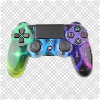 Galaxy Ps4 Controller Clipart Xbox One Controller Playstation - Playstation Controller Black And White, HD Png Download