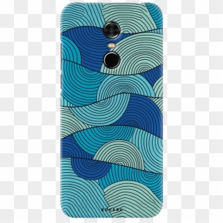 Blue Ocean Waves Pattern Cover Case For Redmi Note - Mobile Phone Case, HD Png Download