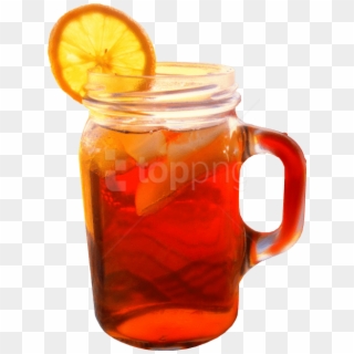 Iced Tea Png - Sweet Tea Mason Jar, Transparent Png