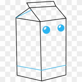 Carton Drawing Design - Milk Carton Drawing Easy, HD Png Download