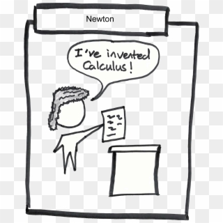 Newton Invented Calculus - Sketch, HD Png Download