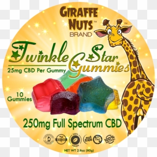 Twinkle Star Gummies - Giraffe Nuts Cbd, HD Png Download