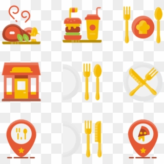Restaurant Elements - Food Icon Png Berwarna, Transparent Png