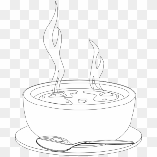 Eating Hot Clip Art Library Warmth - Soup Clipart Black Background, HD Png Download