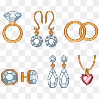 Cartoon Gemstone Clip Art Ring Transprent Png Ⓒ - Jewellery, Transparent Png