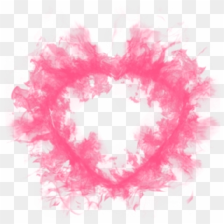 Pink Heart Smoke Effect For Love You Card, Emoji, Abstract, - Pink Smoke Transparent Background, HD Png Download