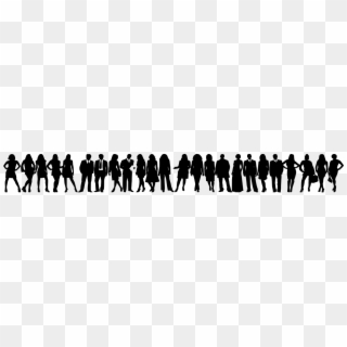 Crowd Of People - People Silhouette Transparent Background, HD Png Download