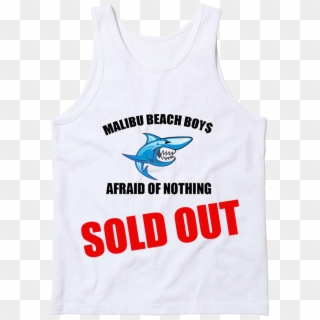 Malibu Beach Boys Tank Soldout - Shark, HD Png Download