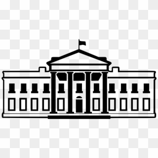 28 Collection Of White House Clipart Png - Executive Branch Black And White, Transparent Png
