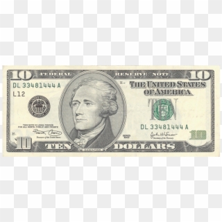 10 Dollar Bill Png - Alexander Hamilton On The 10 Dollar Bill, Transparent Png