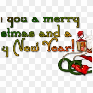 Merry Christmas Text Clipart Happy New Year 2018 Png, Transparent Png