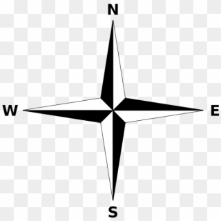 Simple Compass Rose - Compass Rose Simple, HD Png Download