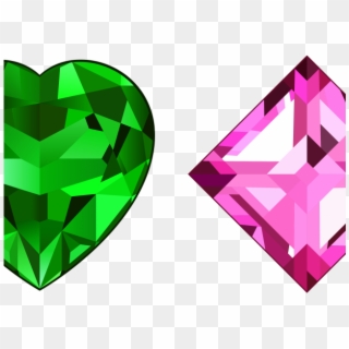 Diamonds Clipart Diamond Shape - Crystal Purple Heart Png, Transparent Png