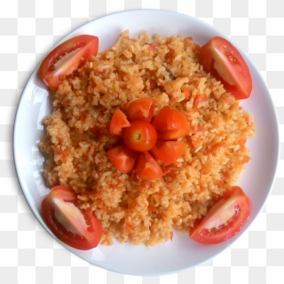 64) Tomato Rice - Tomato Rice In Plate, HD Png Download
